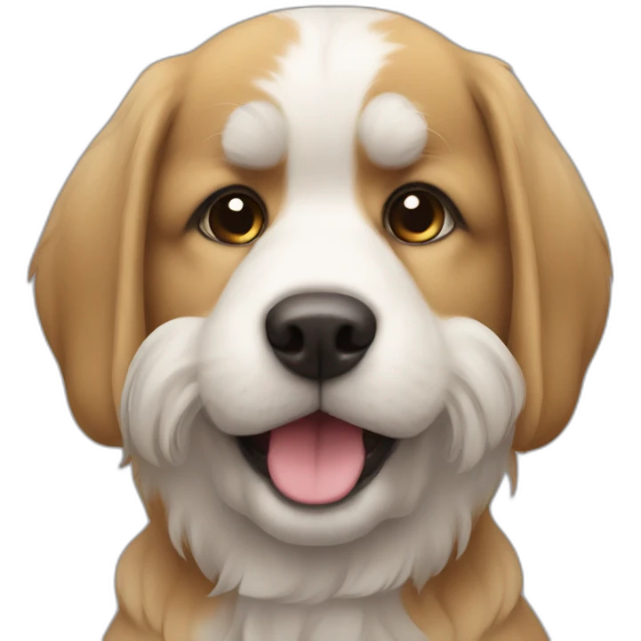 Chien sur chat emoji