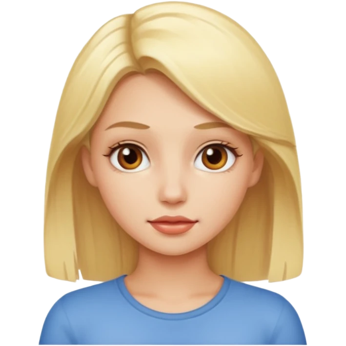 Hot blonde girl emoji