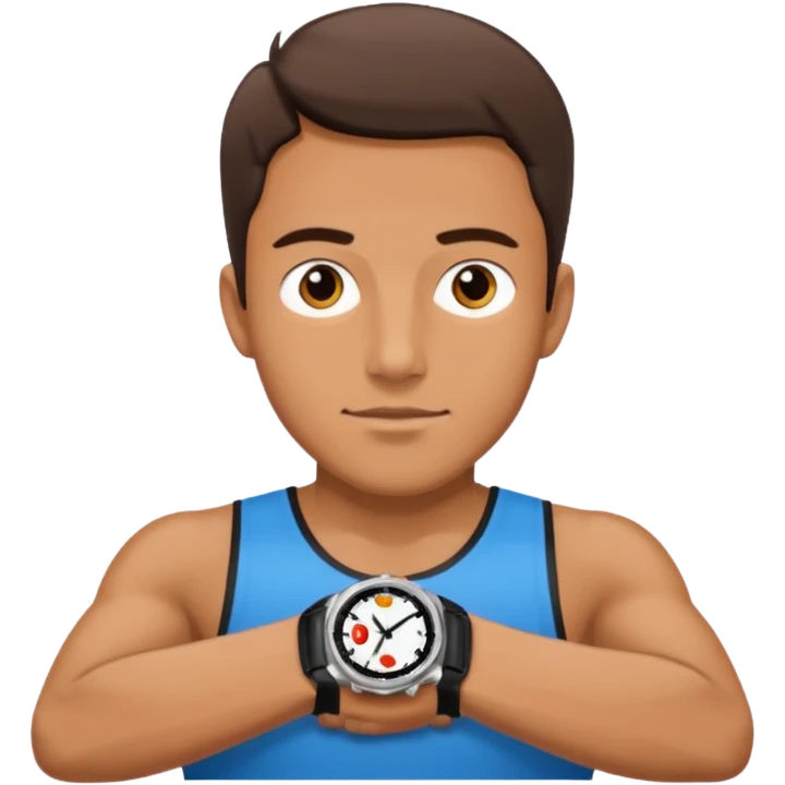 man with sport Watch emoji