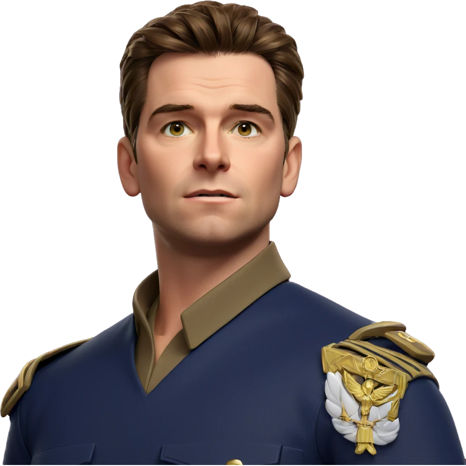 military uniform brown haired boy emoji