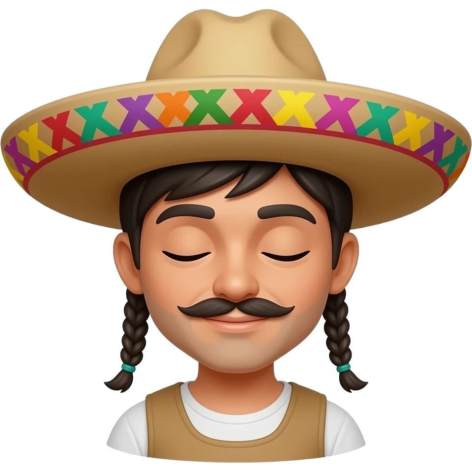Asleep mexican emoji
