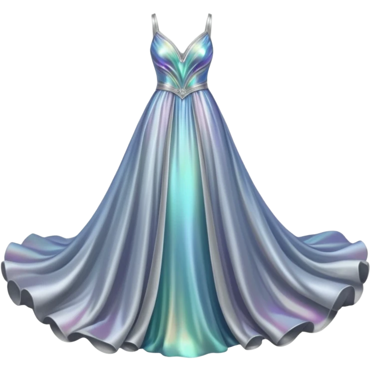 Iridescent  gown emoji