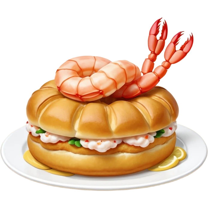 Un choux à la crevette (au lieu d’un choux à la crème) emoji