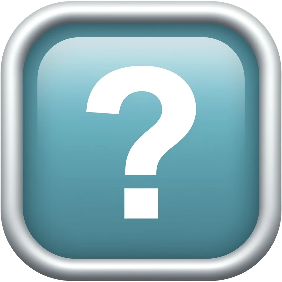 quiz button no text ok emoji