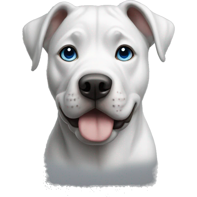 Grey pit blue eyes emoji