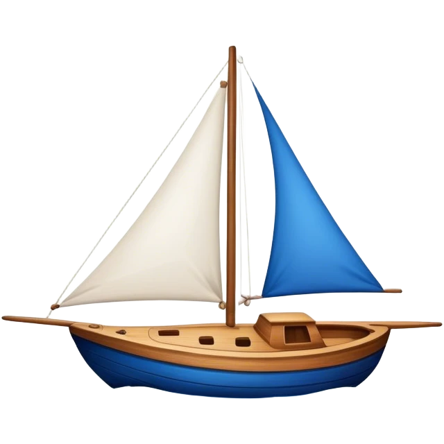 blue sailing boat  emoji