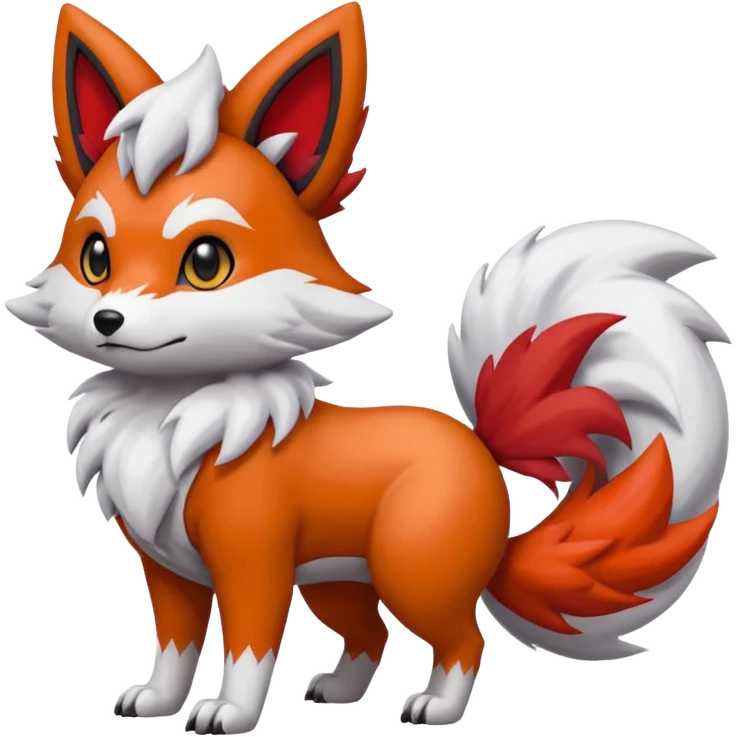 Lycanroc-Vulpix-Zangoose-Zorua-fusion emoji