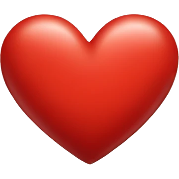 Red heart  emoji
