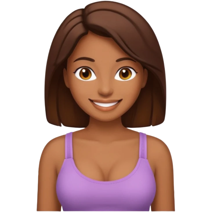 Brown skin women titties  emoji