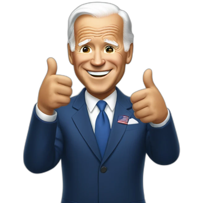 joe biden thumbs up emoji