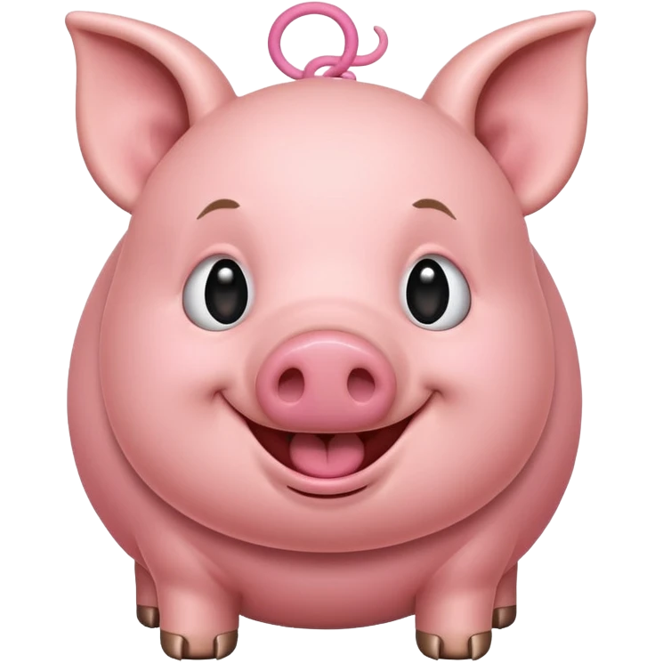 Happy pig emoji