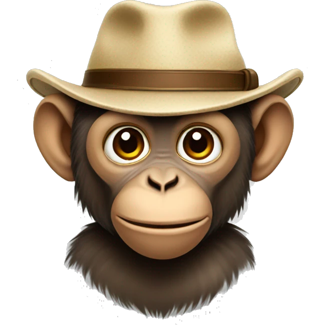 monkey with hat emoji