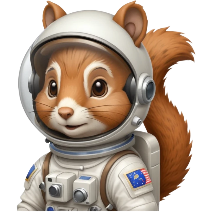 squirrel in an astronaut helmet emoji