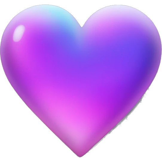 dark warm iridescent SCALE heart emoji