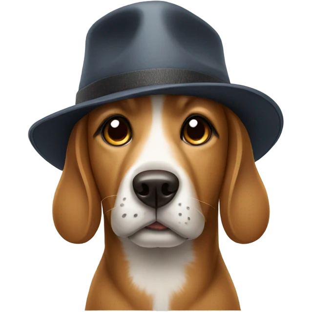 Dog wearing a hat  emoji