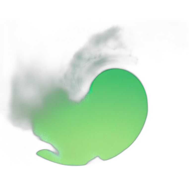 Green tsunami wave emoji