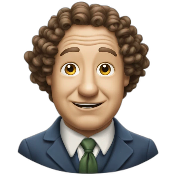 Curly joe of the three stooges emoji