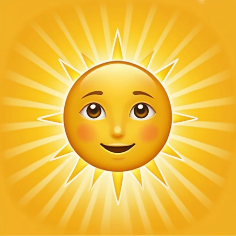 Generate a high-quality image of bright yellow sunlight rays streaming through, soft and warm glow, realistic shading and lighting, no faces, no objects, simple white or transparent background, high-resolution.
 emoji