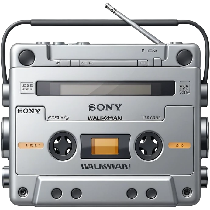 Sony Walkman cassette player emoji