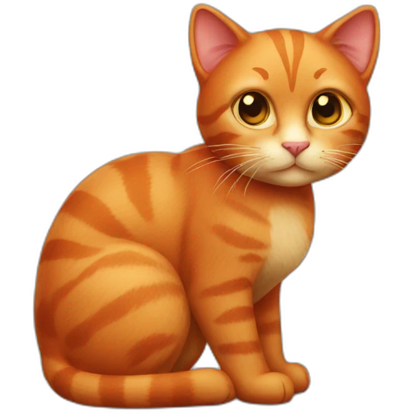 kind red cat emoji