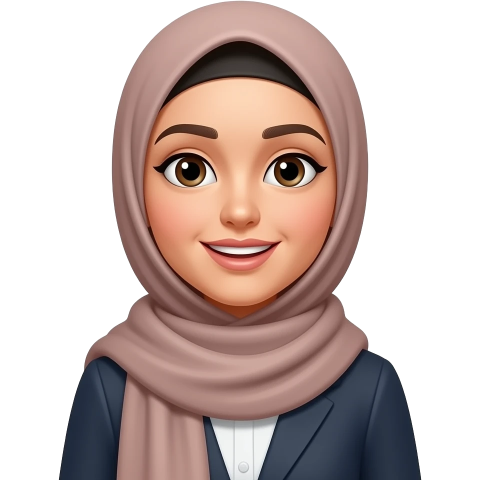 Hijabi woman saying Salam emoji