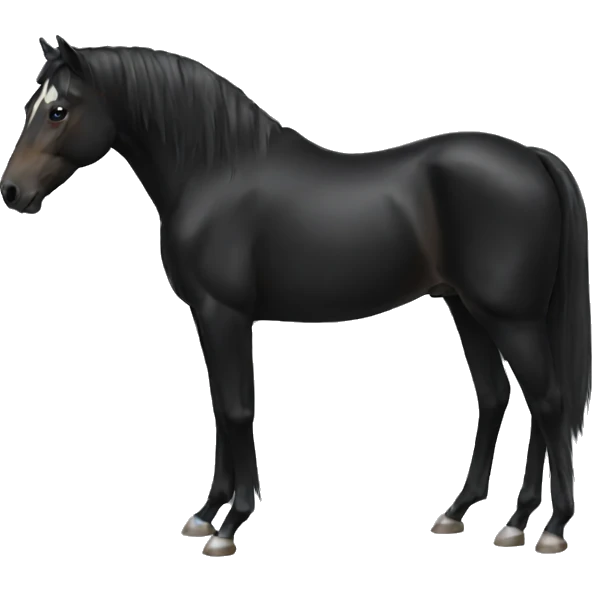 horse black emoji
