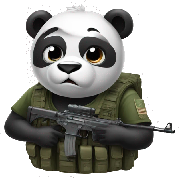 Panda as a call of duty emoji