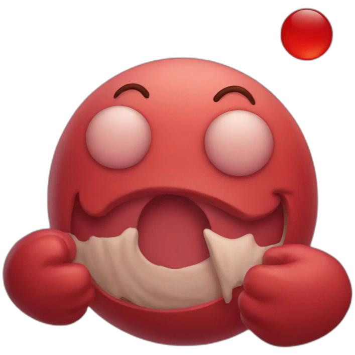 red moond emoji