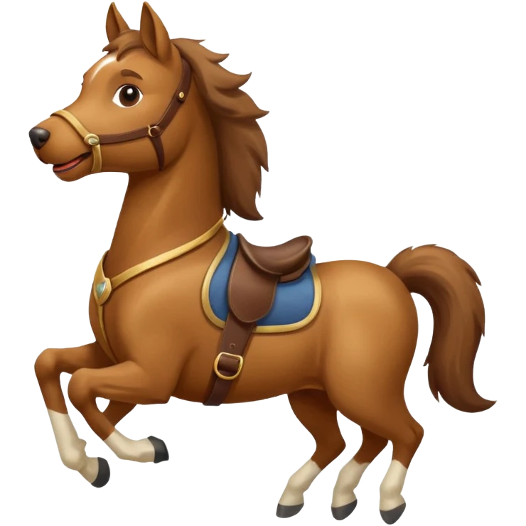 Dog riding a horse  emoji