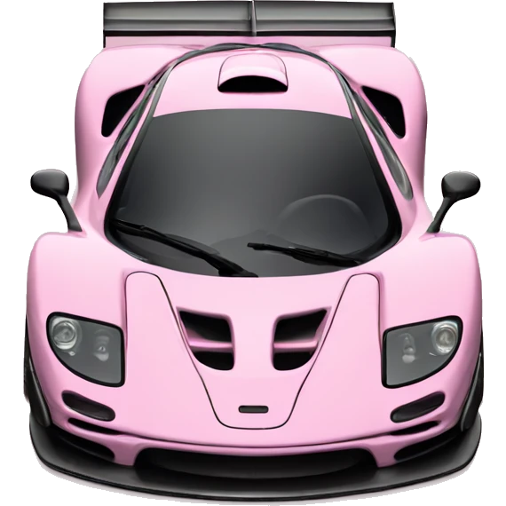 McLaren f1 car in pink  emoji