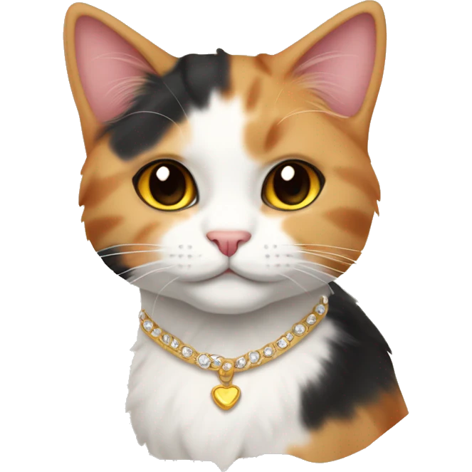 calico cat girly princess  emoji
