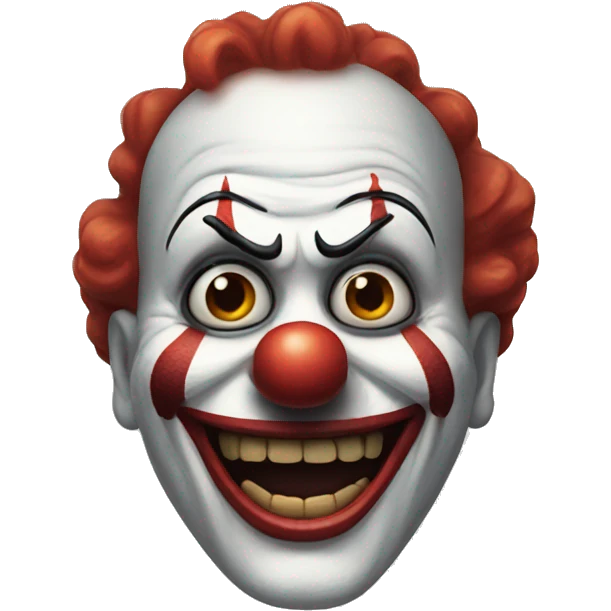 Scary clown from a movie  emoji