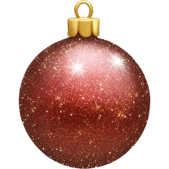 glitter Christmas bauble emoji