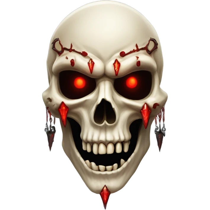 Skull vampire emoji