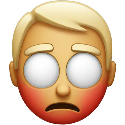 Emoji with bloodshot eyes emoji