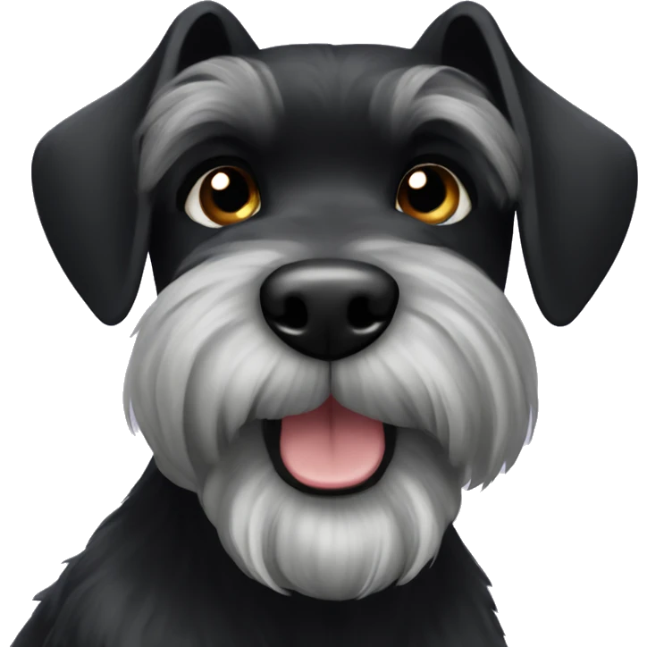 black schnauzer  emoji