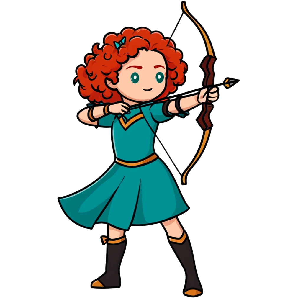 Merida from Brave, Disney emoji