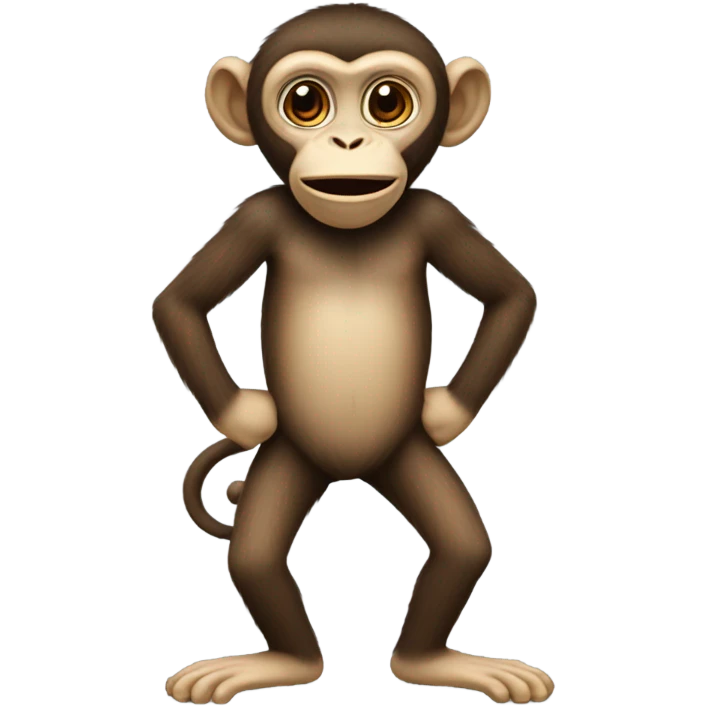 Monkey with human legs  emoji