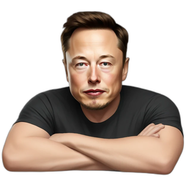 elon musk tired hard emoji
