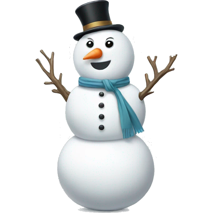 Elegant snowman  emoji