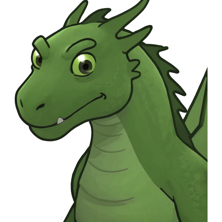 Dragon on irland in fire emoji