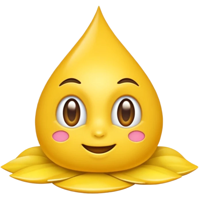 Maracujá estilizado, amarelo vibrante emoji