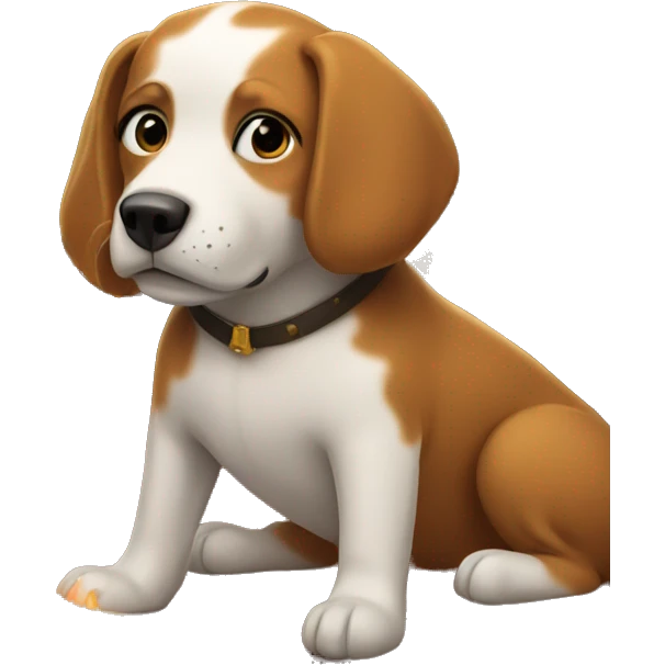Dog in a fire mansion emoji