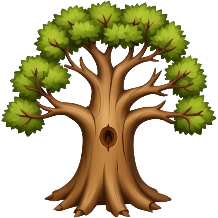 Tree with 2 branches  emoji