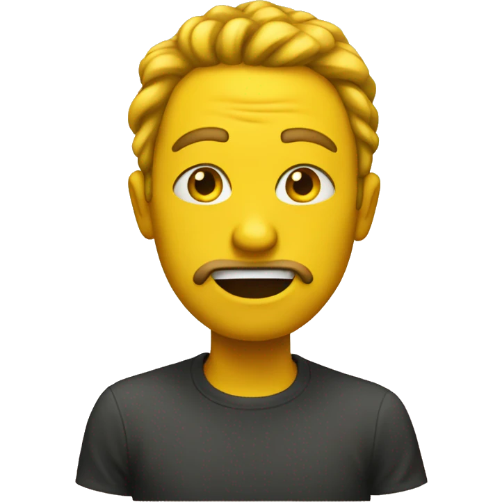 sarcastic yellow emoji  emoji