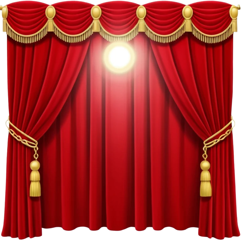 stage curtain with a spotlight emoji