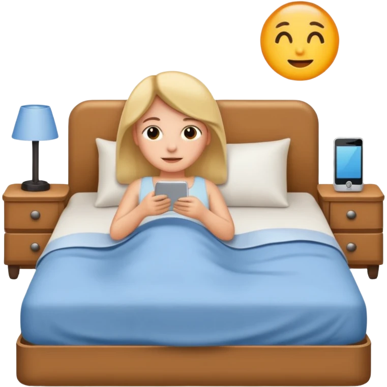 in bed with air conditioning on emoji