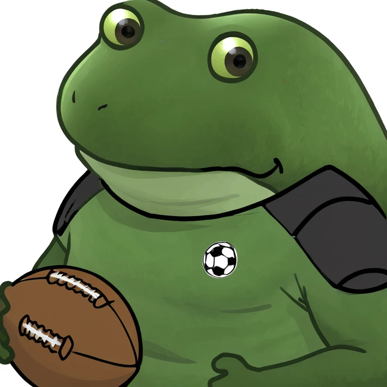 bufo in a football suit emoji