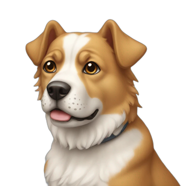 chien avec chat emoji