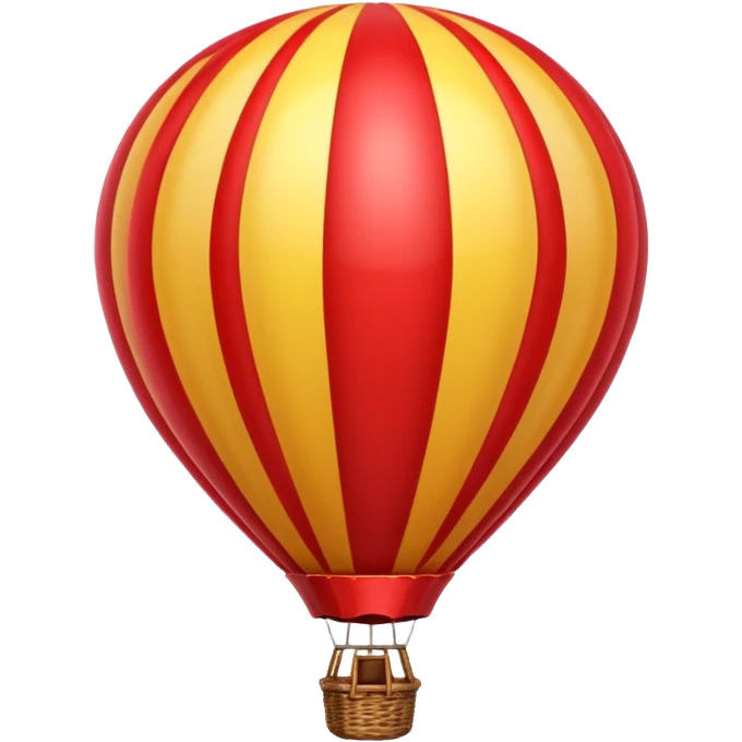 red hot air balloon emoji